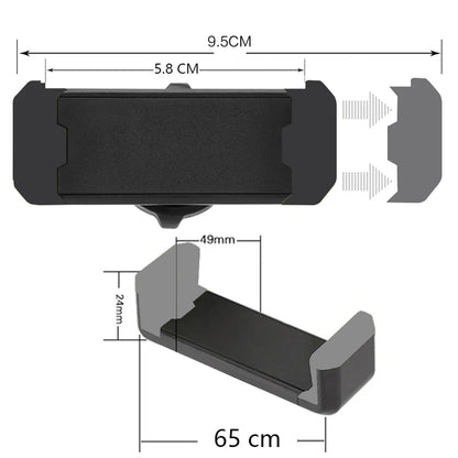 Soporte de Teléfono de Coche con Clips de Montaje Dobles - Elegancia en la Carretera 🚗