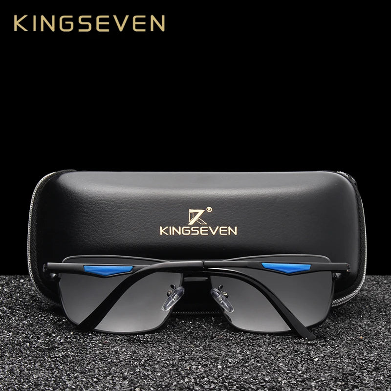 KINGSEVEN 2022 Brand Classic Square Polarized Sunglasses Men's Driving Male Sun Glasses Eyewear UV Blocking Oculos N7906