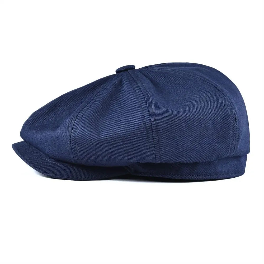 Gorra Estilo Baker de Algodón Twill 8 Paneles BOTVELA - Sofisticación Retro