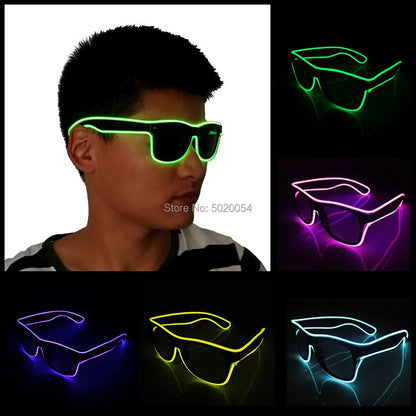 Gafas de Sol Brillantes LED Neon para Fiestas 🌟