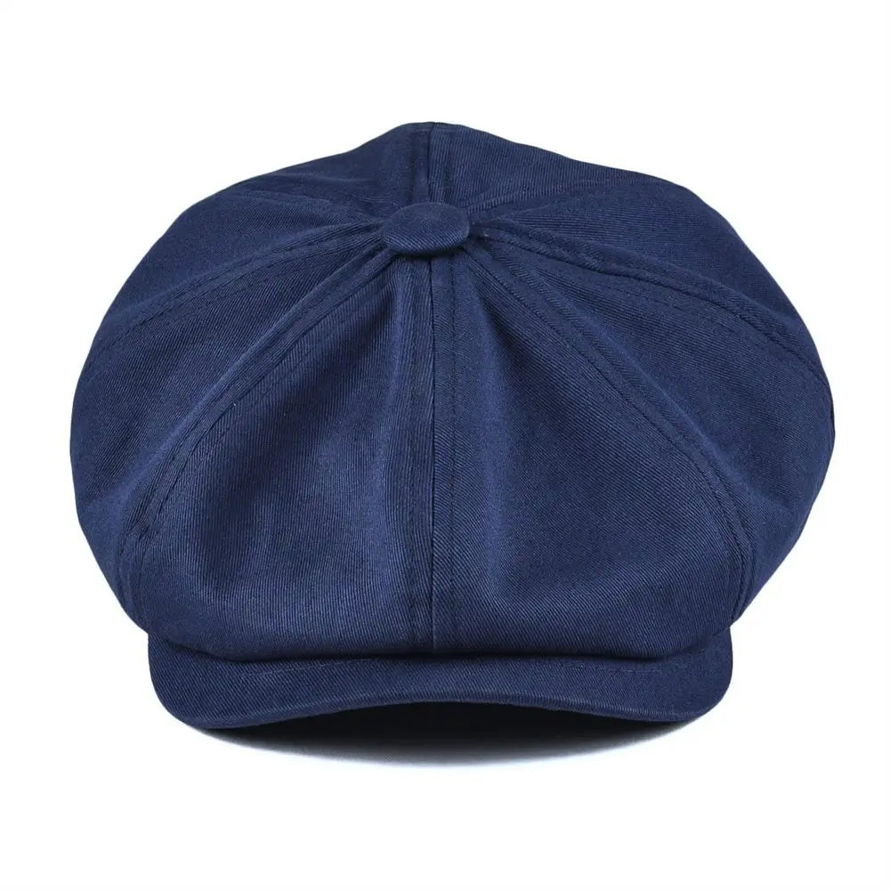 Gorra Estilo Baker de Algodón Twill 8 Paneles BOTVELA - Sofisticación Retro