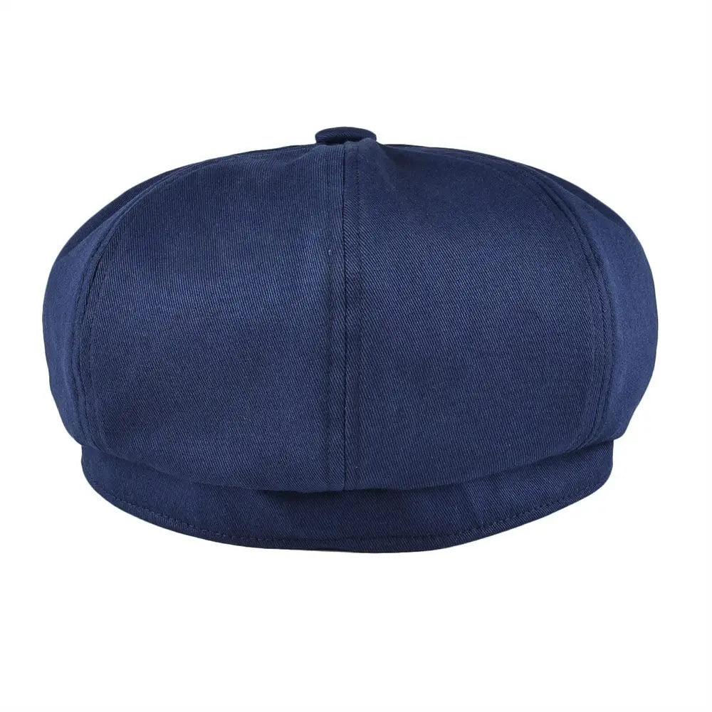 Gorra Estilo Baker de Algodón Twill 8 Paneles BOTVELA - Sofisticación Retro