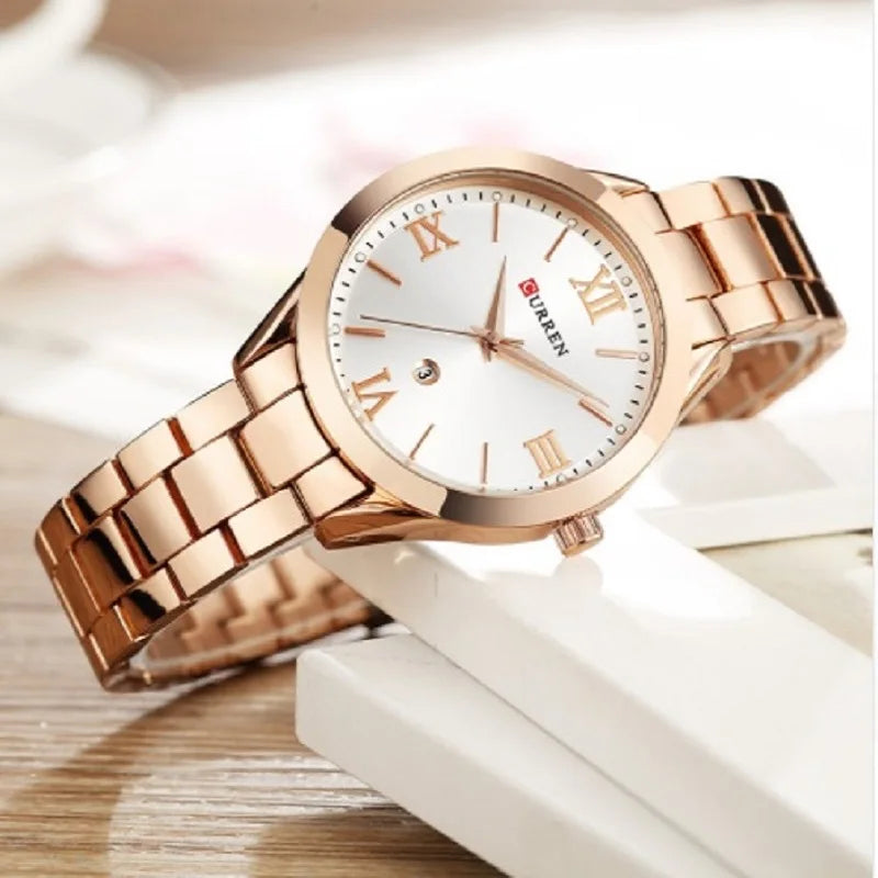 Reloj de Oro CURREN para Mujer: Elegancia Infinita ✨