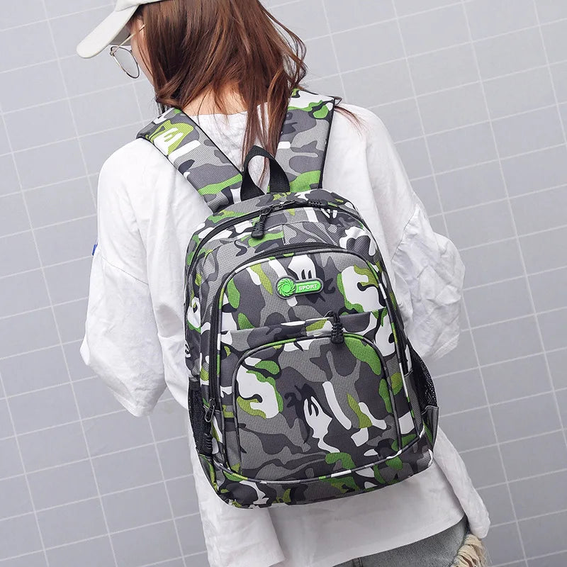 Mochila Juvenil Militar CAMOUFLAGE - Resistente y Estilosa 🎒