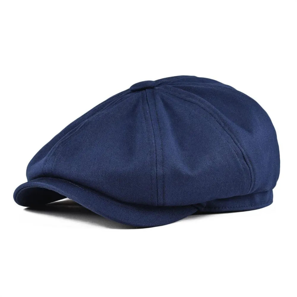 Gorra Estilo Baker de Algodón Twill 8 Paneles BOTVELA - Sofisticación Retro