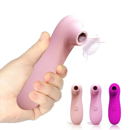 Vibrador de Silicona con Succión Vaginal 10 Modos PAQIN