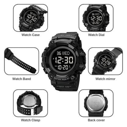 Reloj Digital de Lujo SKMEI con Doble Huso Horario