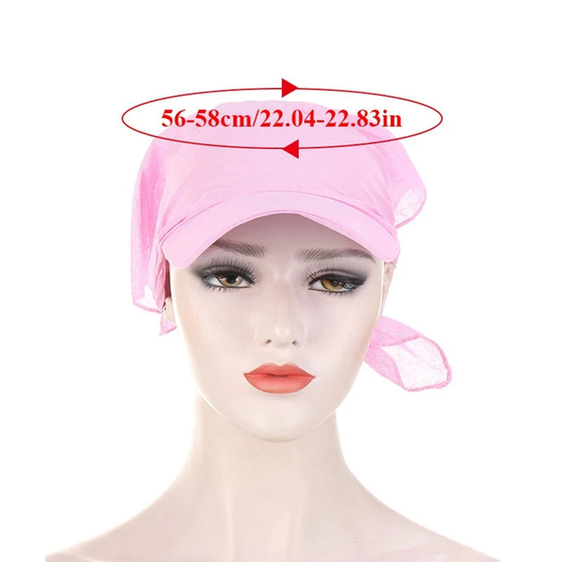 Gorra Visera con Pañuelo Turbante ¡Estilo y Protección en uno! 🌟