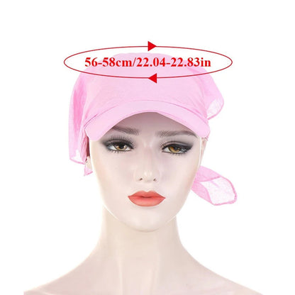 Gorra Visera con Pañuelo Turbante ¡Estilo y Protección en uno! 🌟