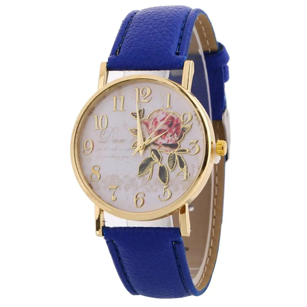 Reloj de Flores Rosas: Exclusividad Elegante 🌹