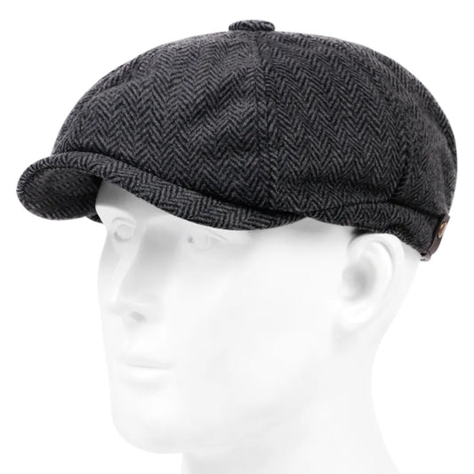 Gorra Plana de Lana Herringbone TUNICA - Estilo y Calidad Británicos 🧢