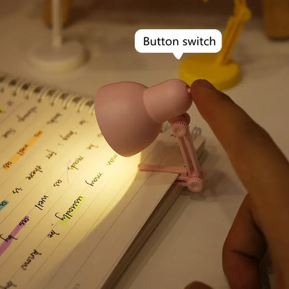 Lámpara LED Mini de Escritorio Plegable con Clip - Protección Ocular y Portátil 👀