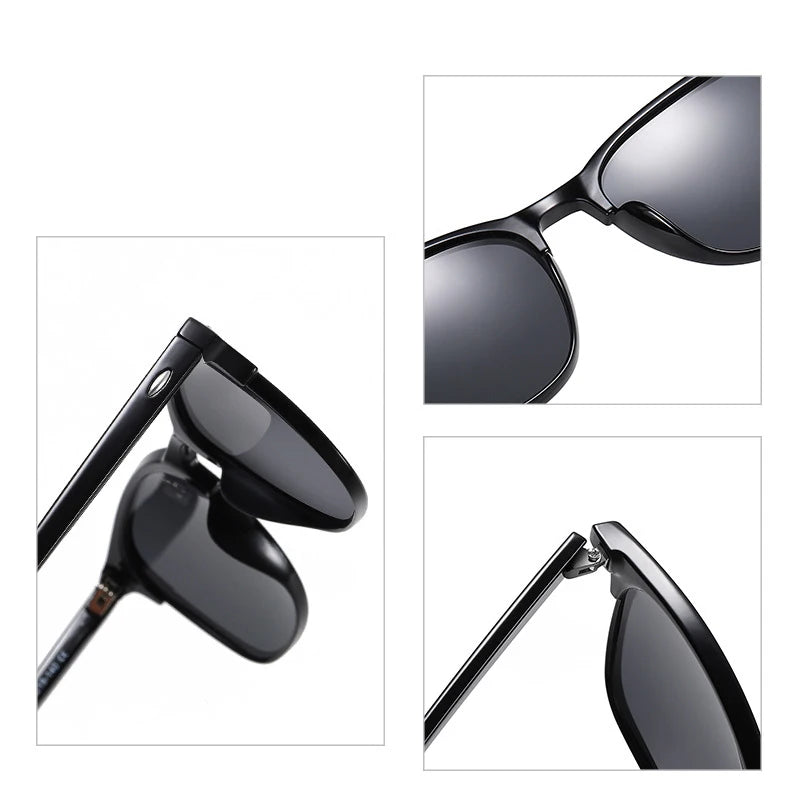 ZXWLYXGX Polarized Sunglasses Men 2021 Retro Mirror Square Sunglasses Vintage Anti-Glare Driver's Sun Glasses For Men Oculos