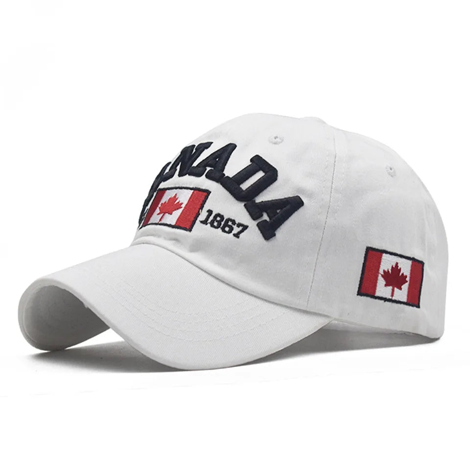 Gorro de Béisbol de Algodón Lavado de Canadá