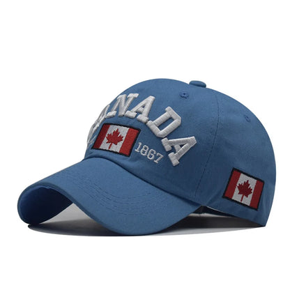 Gorro de Béisbol de Algodón Lavado de Canadá