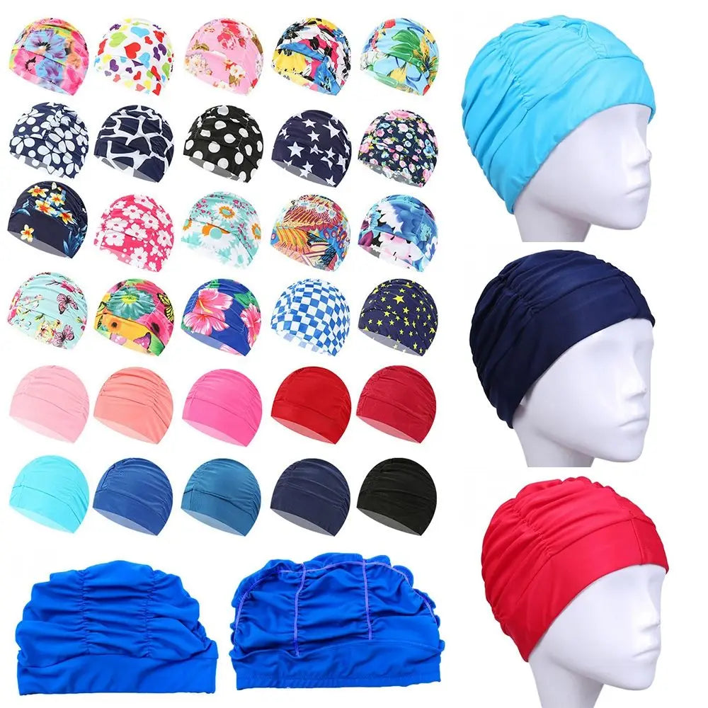 Gorro de Natación Estampado de Flores ¡Protege tu Cabello con Estilo! 🌸🏊‍♂️