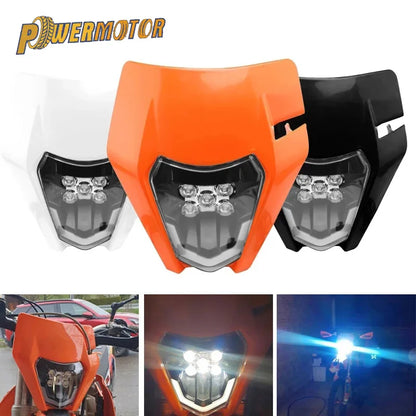 Plate Faro LED PowerMotor para KTM EXC: Iluminación potente para tu moto cross 🏍️