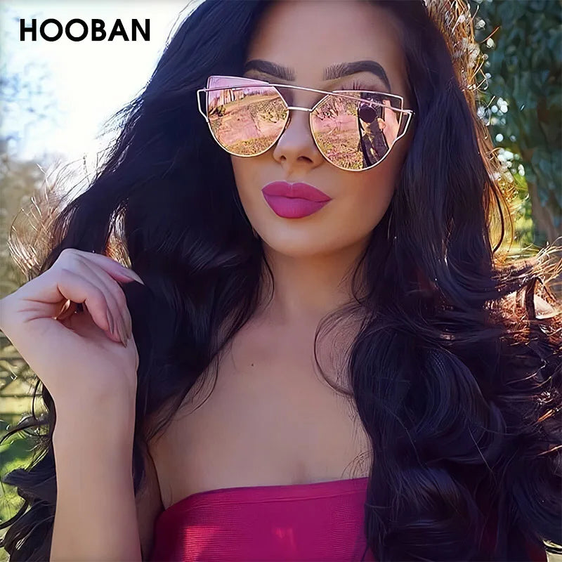 Gafas de Sol Cat Eye HOOBAN: ¡Estilo y protección para tus ojos! 🌟