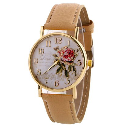 Reloj de Flores Rosas: Exclusividad Elegante 🌹