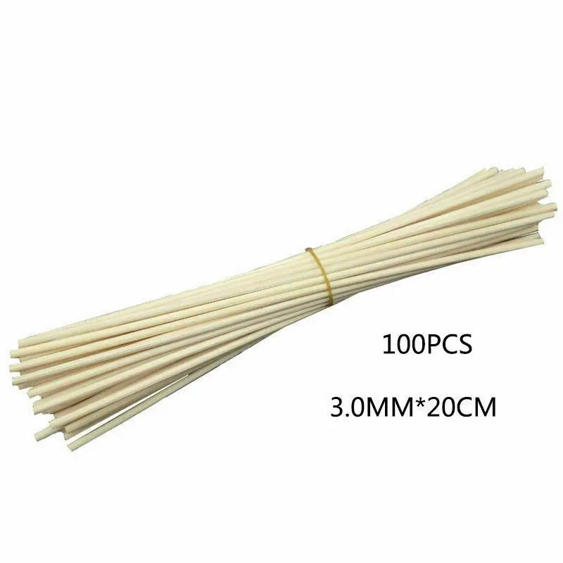 25pcs/100pcs Natural Reed Fragrance Aroma Oil Diffuser Rattan Sticks Perfume volatiles For Home Decoration