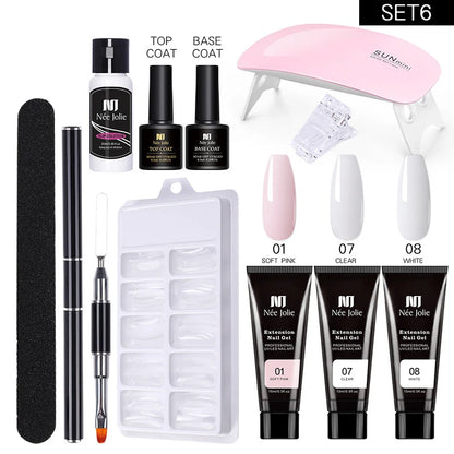 Kit de Gel Poly UV para Uñas: ¡Extensión y Decoración Profesional!