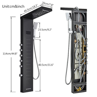 Panel de Ducha LED Saeuwtowy Rain/Waterfall: Lujo en tu Baño 🚿