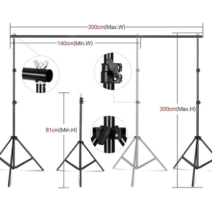 Kit de Iluminación Softbox y Fondo 2x2M: Profesional y Completo