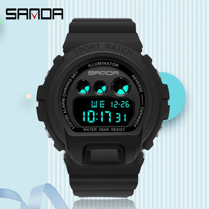 Reloj Digital de Deportes SANDA para Hombres - Resistente y Funcional