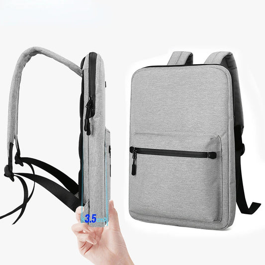 New Ultra-thin Laptop Backpack for 14" 15.6" Laptop Man Bag Multi-use Women Men Work Bag Waterproof Thin Computer Backbag