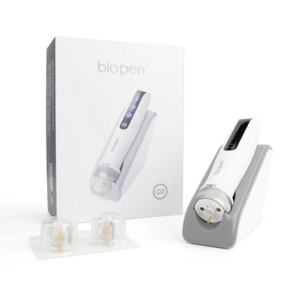 Pluma Bio Pen Q2 Dermaroller Microagujas EMS Electroporación LED - ¡Revitaliza tu piel y cabello! 🌟