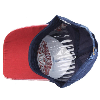 Gorra de Béisbol de Algodón Lavado con Letras Estilo Vanguardista