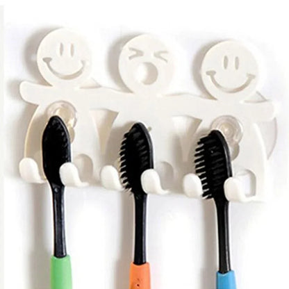 ¡Gancho de Pared Sonriente para Toallas y Cepillos de Dientes!