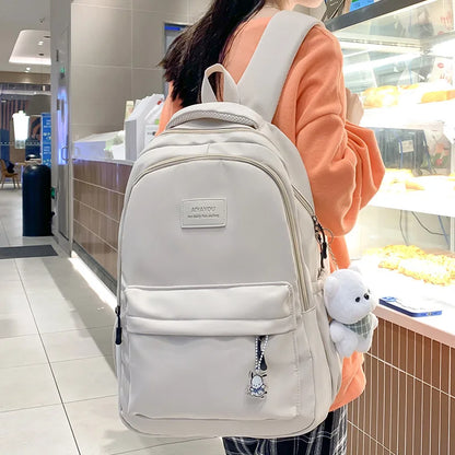 New Female Fashion Lady High Capacity Waterproof College Backpack Trendy Women Laptop School Bags Cute Girl Travel Book Bag Cool