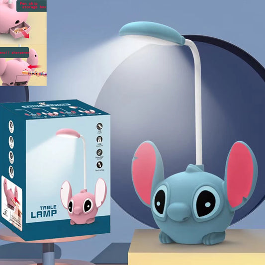 Lámpara de Escritorio LED Lilo & Stitch con Sacapuntas Integrado