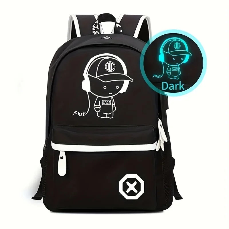 Mochila Luminosa USB para Laptop: Estilo y Funcionalidad ¡en un solo lugar!