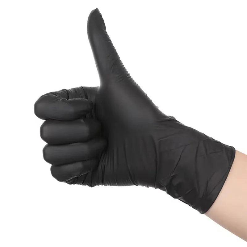 Guantes de Nitrilo Negro Desechables para Limpieza y Jardinería 🖤