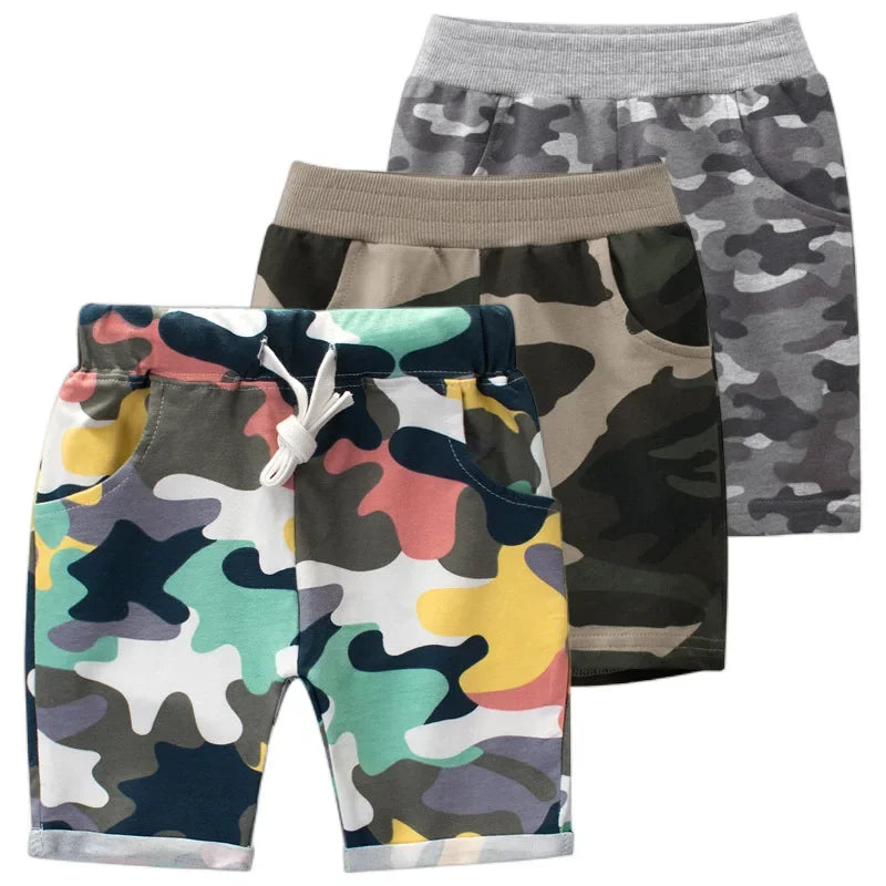 Shorts de Camuflaje para Niños de Algodón ALEXUS WHITE 2-7A