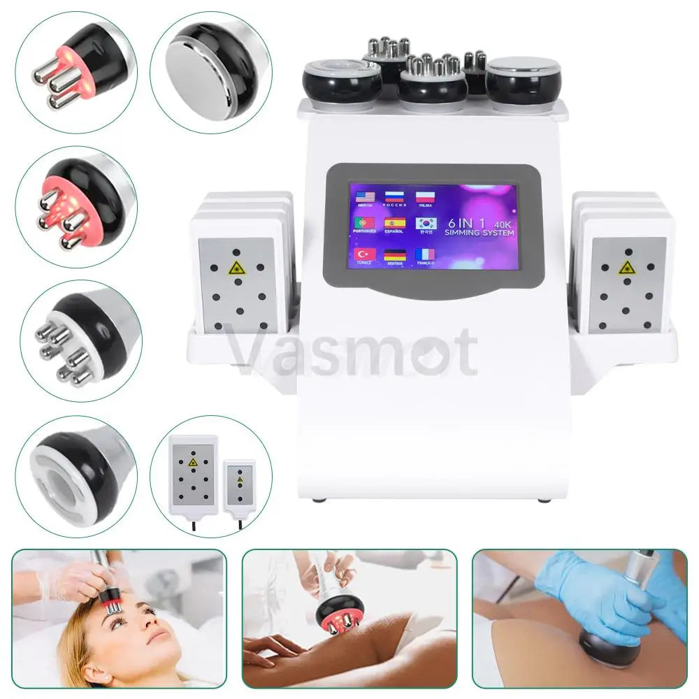 ¡Piel Firme y Radiante con Ultrasonido Cavitation 6/9IN1 RF!