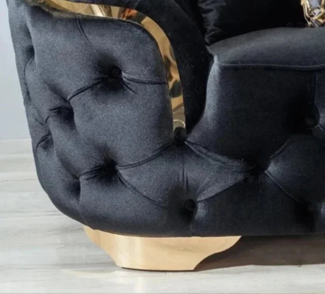 Sofá Chesterfield de Terciopelo de Lujo de X.J.HMail, Envío Rápido 🛋️