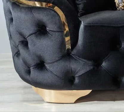 Sofá Chesterfield de Terciopelo de Lujo de X.J.HMail, Envío Rápido 🛋️