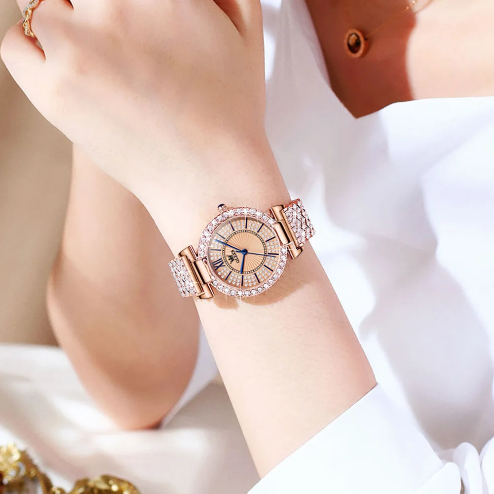 Reloj de Mujer OLEVS Light Luxury con Diamantes - Elegancia y Resistencia ¡Descúbrela Ahora!