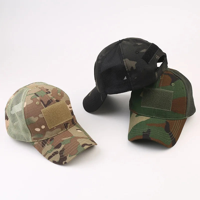 ¡Gorro de camuflaje para conquistar el aire libre! 🌞🎣🌳