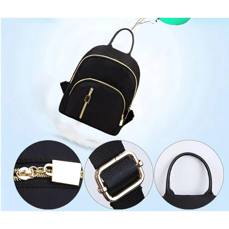 New Designer Fashion Women Backpack Mini Soft Touch Multi-Function Small Backpack Female Ladies Shoulder Bag Girl Purse