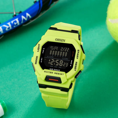 Reloj Digital OHSEN Hombre: Resistente, Deportivo y Funcional 🕒