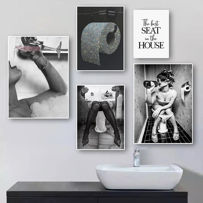 Impresión en lienzo "Sexy Woman" de Modern Toilet - Arte Moderno para Decoración de Hogar