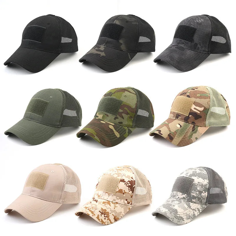 ¡Gorro de camuflaje para conquistar el aire libre! 🌞🎣🌳