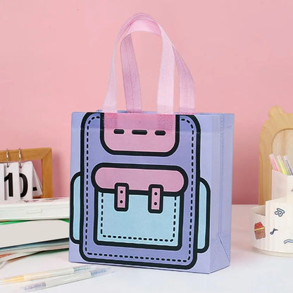 ¡Pack 5 Bolsos de Merienda con Estampados de Dibujos Animados!