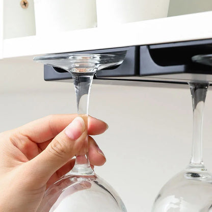 Soporte para Copas de Vino sin Perforaciones - Elegante Organizador de Copas boca abajo, ¡Hazte con el tuyo ahora! 🍷