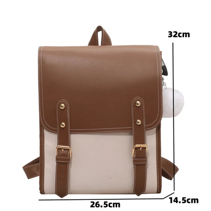 Women Backpack 2024 Travel Large Backpacks PU Leather Handbag School Bag for Teenage Girls Women's Bag Female Book Bag Mochila