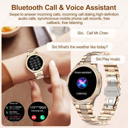 Smartwatch Mujer LIGE 1.32'' Bluetooth Salud Fitness ¡Envío desde España! 🌺🌟